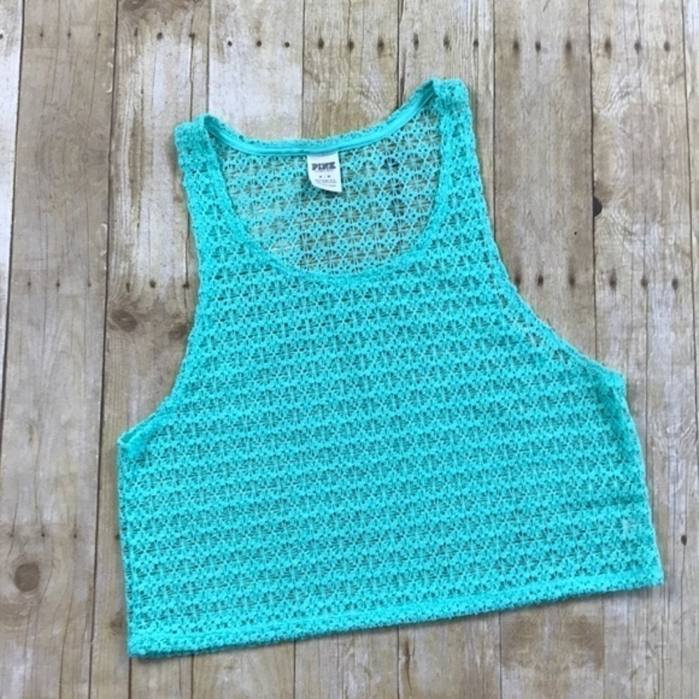 PINK Crocheted Tank